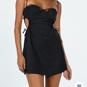 Princess Polly Gemma Black Mini Dress